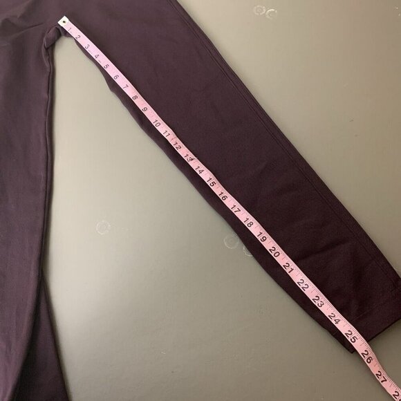 Spanx Womens Leggings Size Large Plum Stretch Shaping Knit Pants Pull On - Picture 12 of 13